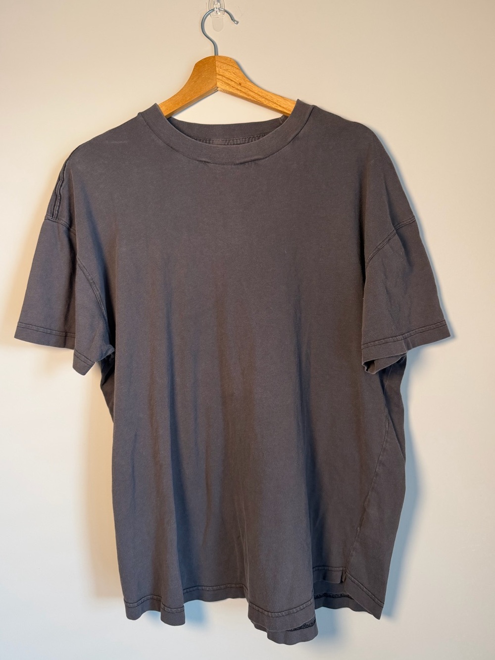 Abercrombie & Fitch Men's Soft Essentials Relaxed Crewneck T-Shirt Charcoal XL